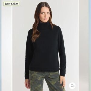 Dudley Stephens Classic Black Turtleneck Sweater